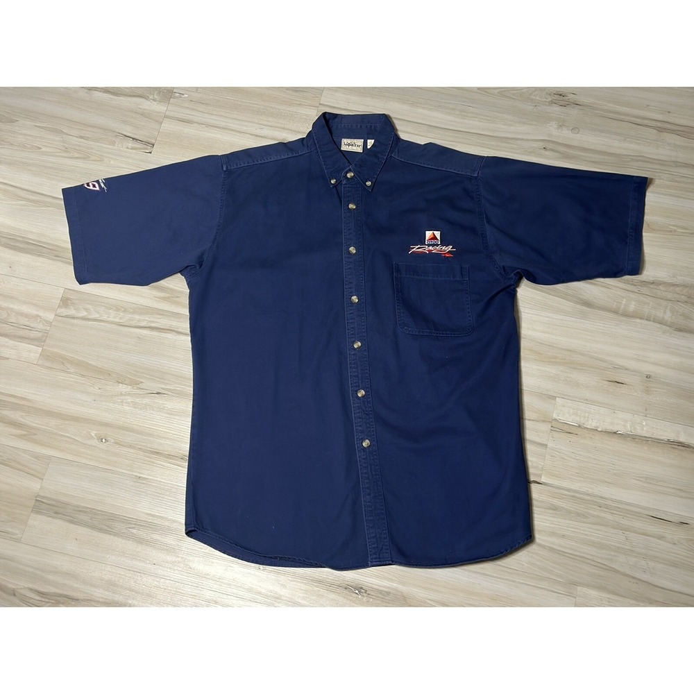 1250 North Jeff Burton #99 NASCAR Citgo Racing Button Up Shirt Size L